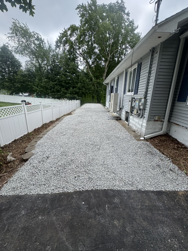 After: Clean gravel bed